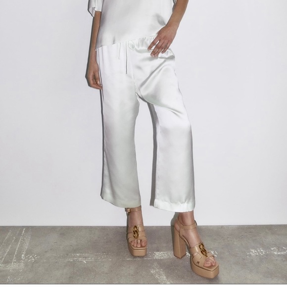 Brand new Zara STRAPPY CHUNKY PLATFORM HEELED SANDALS - Picture 6 of 12